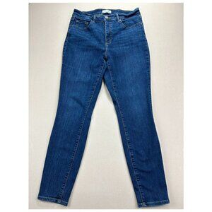 Loft Jeans Women's Size 10/30 Blue Denim Curvy High Waist Skinny Stretch